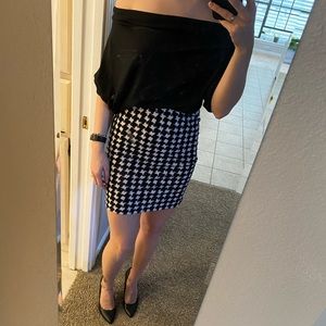 Versatile Black Pencil Skirt Dress